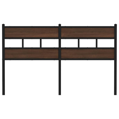 vidaXL Replace Headboard Brown Oak 160 cm Steel and Engineered Wood