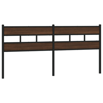 vidaXL Replace Headboard Brown Oak 200 cm Steel and Engineered Wood