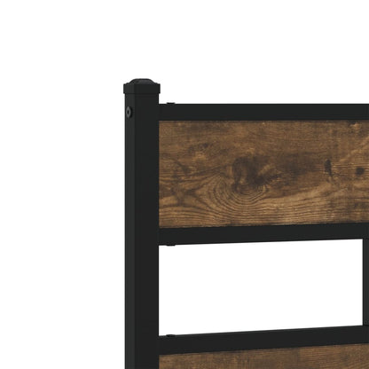 vidaXL Bed Frame without Mattress with Headboard Sonoma Oak 140x200 cm