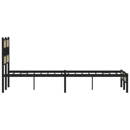 vidaXL Bed Frame without Mattress Sonoma Oak 120x200 cm Engineered Wood
