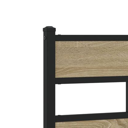vidaXL Bed Frame without Mattress Sonoma Oak 140x190 cm Engineered Wood