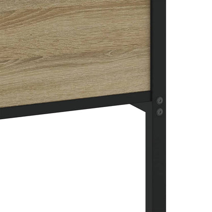 vidaXL Bed Frame without Mattress Sonoma Oak 120x190 cm Small Double Engineered Wood
