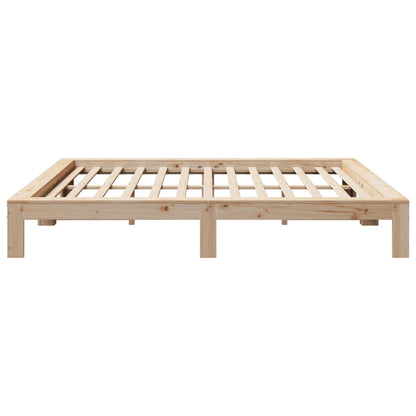 vidaXL Bed Frame without Mattress 200x200 cm Solid Wood Pine