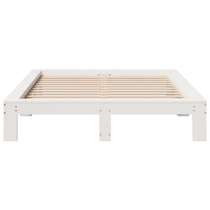 vidaXL Bed Frame without Mattress White 160x200 cm Solid Wood Pine