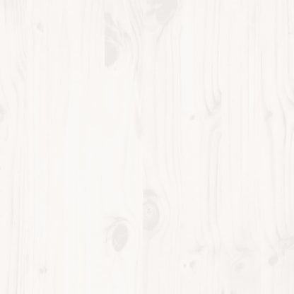 vidaXL Bed Frame without Mattress White 150x200 cm King Size Solid Wood Pine