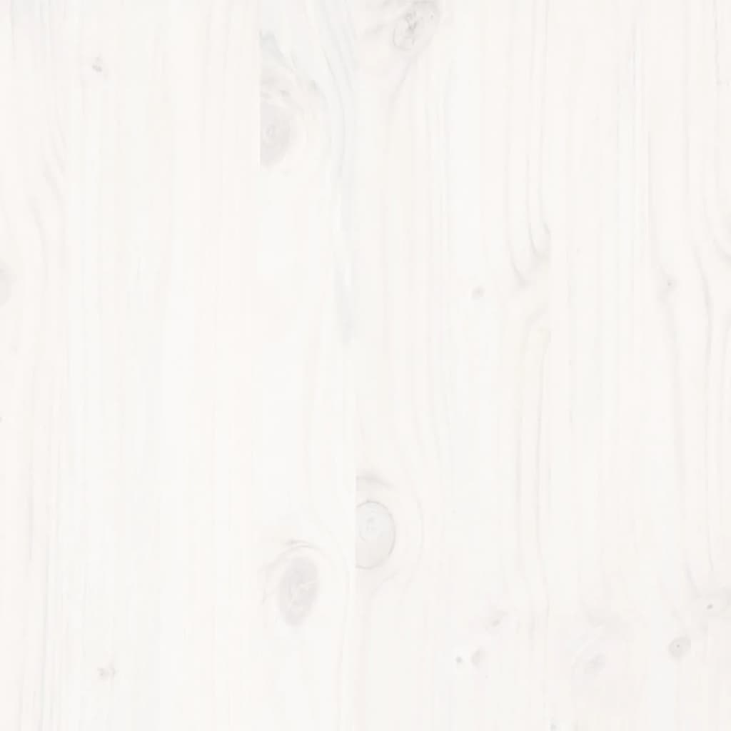 vidaXL Bed Frame without Mattress White 140x200 cm Solid Wood Pine