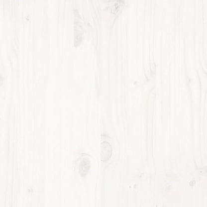 vidaXL Bed Frame without Mattress White 140x200 cm Solid Wood Pine