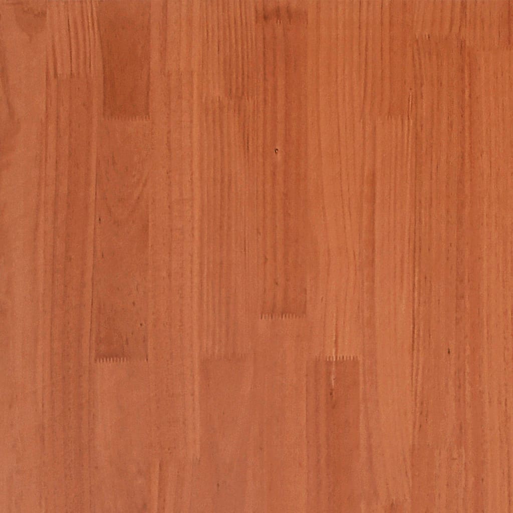 vidaXL Bed Frame without Mattress Wax Brown 140x200 cm Solid Wood Pine
