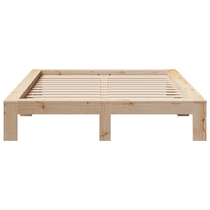 vidaXL Bed Frame without Mattress 140x190 cm Solid Wood Pine