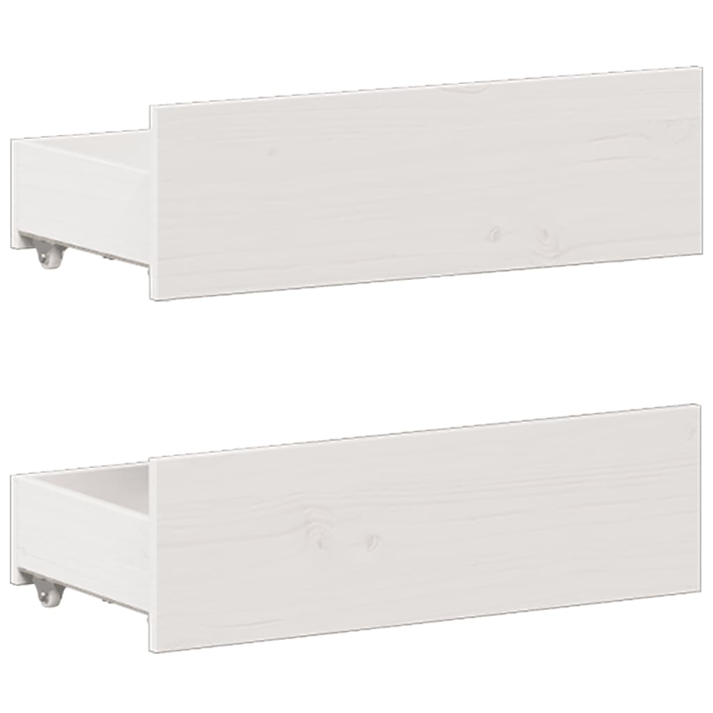 vidaXL Bed Frame without Mattress with Headboard White 200x200 cm Solid Wood Pine