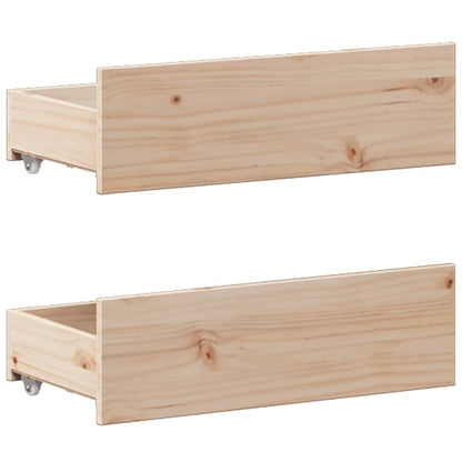 vidaXL Bed Frame | Natural Wood | Solid Pine Wood | Super King | Bed Frame