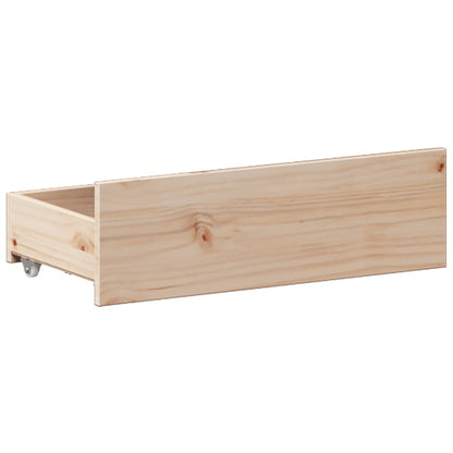 vidaXL Bed Frame | Natural Wood | Solid Pine Wood | Super King | Bed Frame