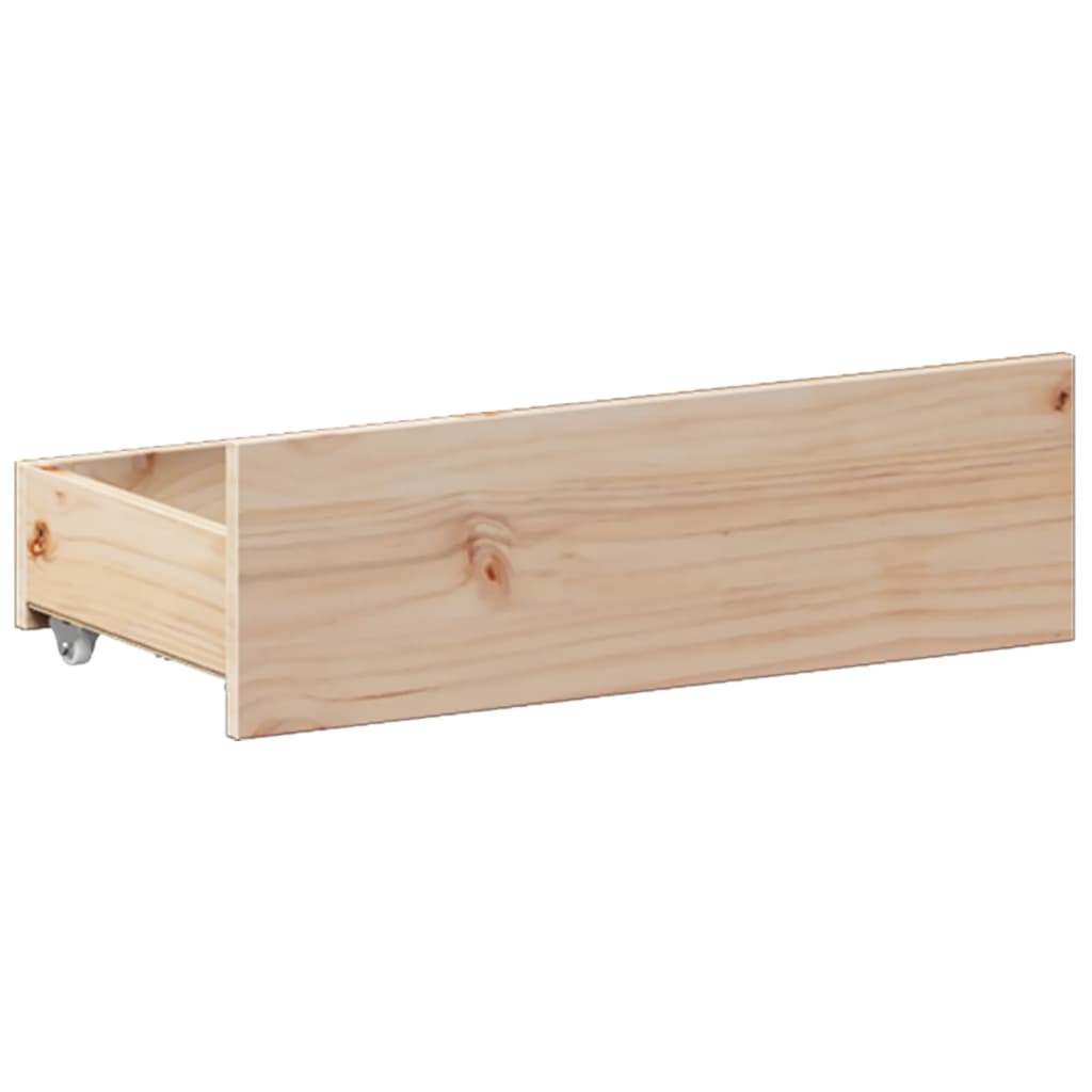vidaXL Bed Frame without Mattress with Headboard 150x200 cm King Size Solid Wood Pine