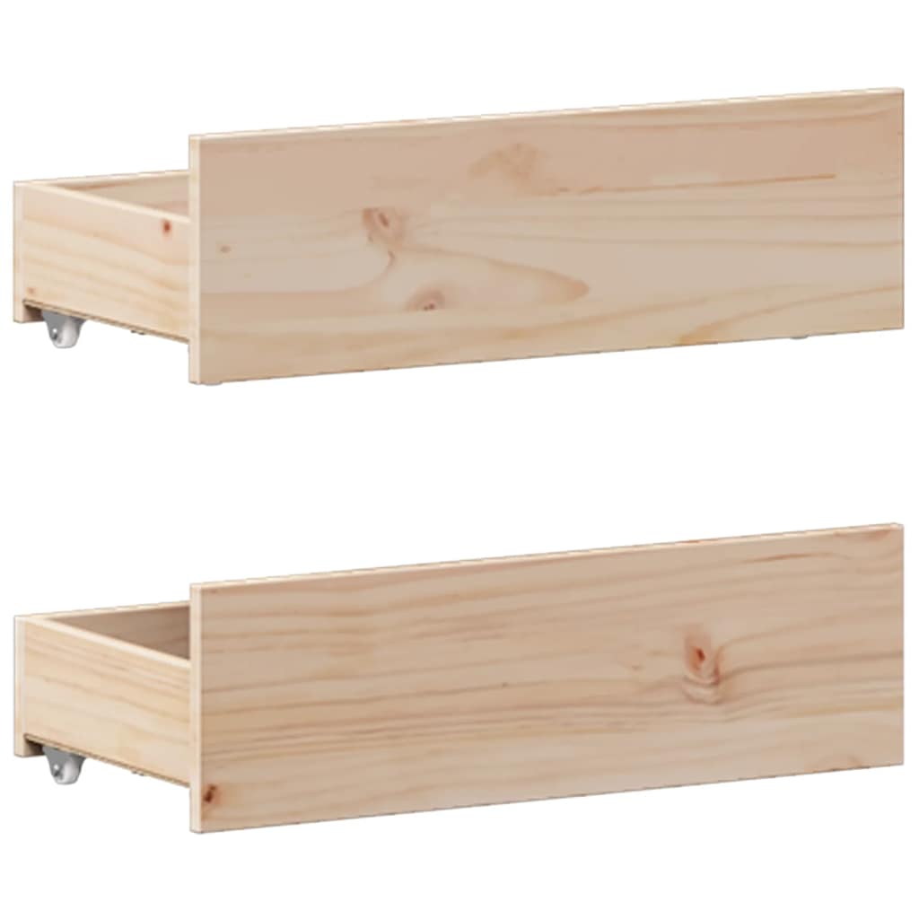 vidaXL Bed Frame without Mattress with Headboard 135x190 cm Double Solid Wood Pine