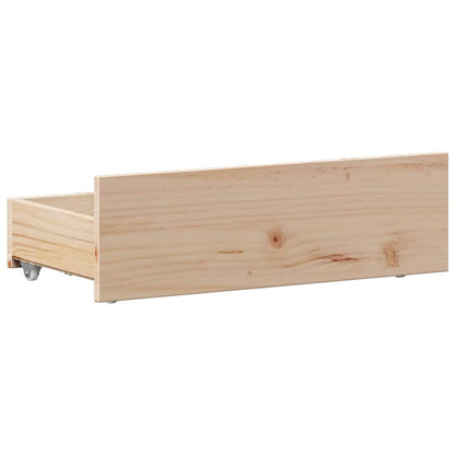 vidaXL Bed Frame without Mattress with Headboard 90x190 cm Single Solid Wood Pine