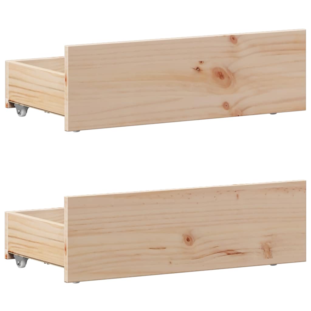vidaXL Bed Frame without Mattress with Headboard 90x190 cm Single Solid Wood Pine