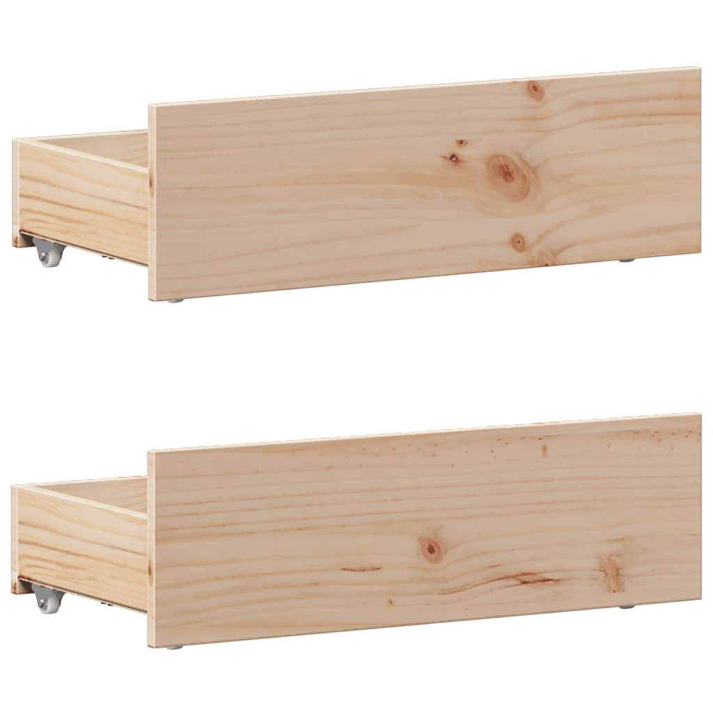 vidaXL Bed Frame without Mattress with Headboard 75x190 cm Small Single Solid Wood Pine