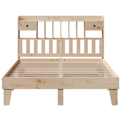 vidaXL Bed Frame without Mattress 140x200 cm Solid Wood Pine