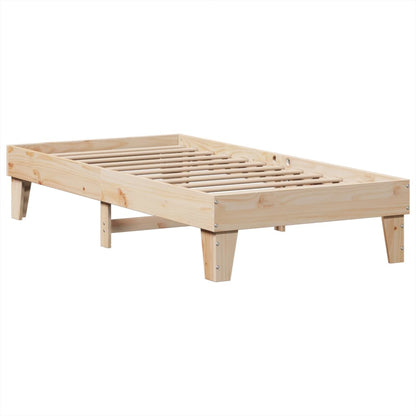 vidaXL Bed Frame without Mattress 100x200 cm Solid Wood Pine