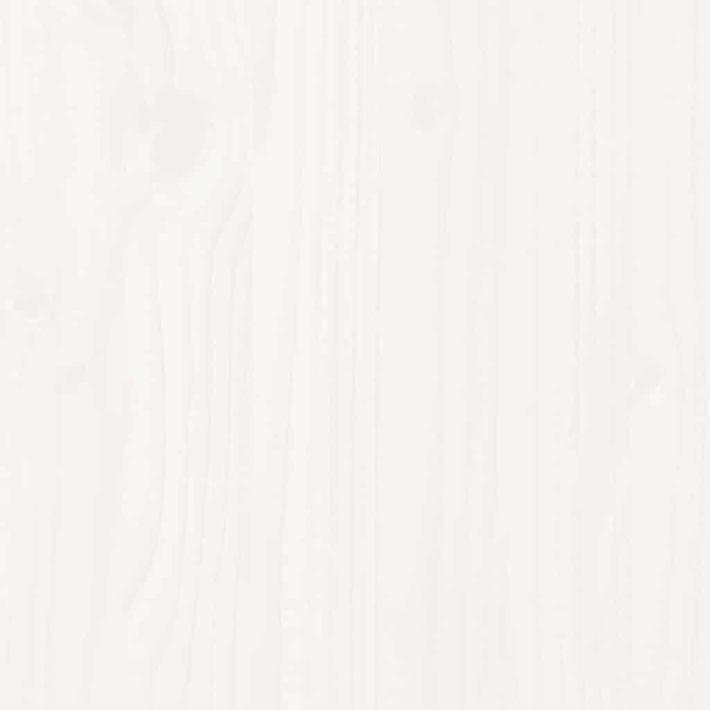 vidaXL Bed Frame without Mattress White 90x200 cm Solid Wood Pine