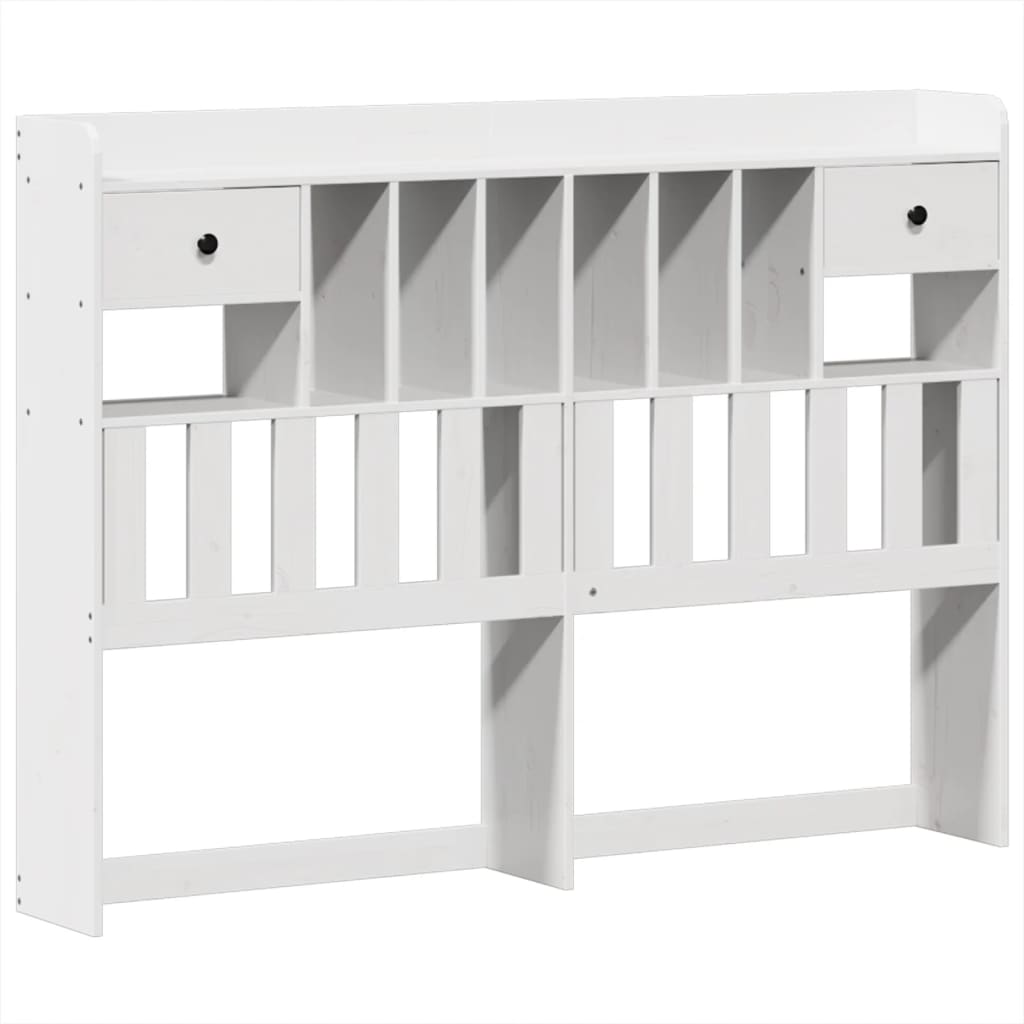 vidaXL Bed Frame without Mattress White 140x190 cm Solid Wood Pine