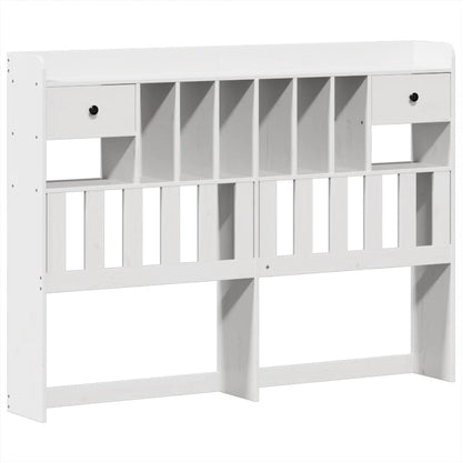 vidaXL Bed Frame without Mattress White 140x190 cm Solid Wood Pine