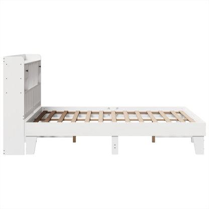 vidaXL Bed Frame without Mattress White 140x190 cm Solid Wood Pine