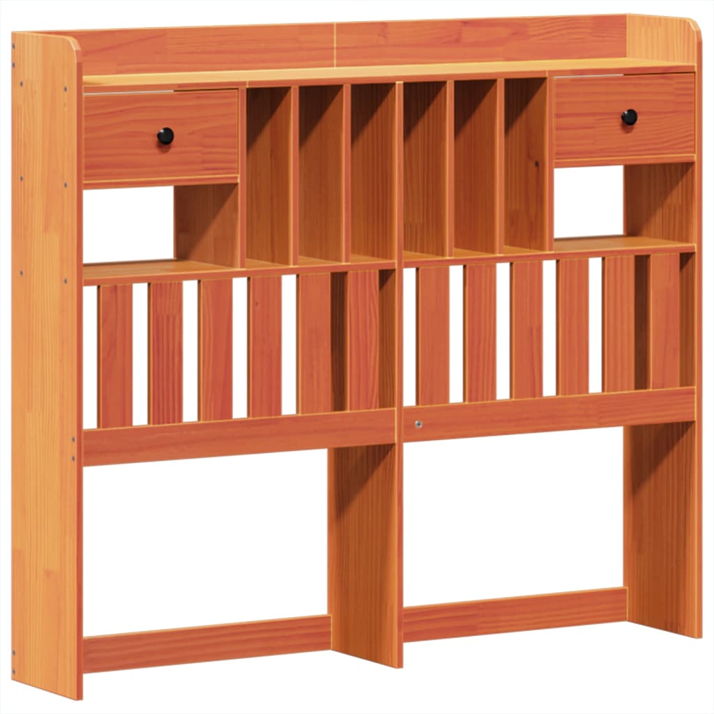 vidaXL Bed Frame without Mattress Wax Brown 135x190 cm Solid Wood Pine
