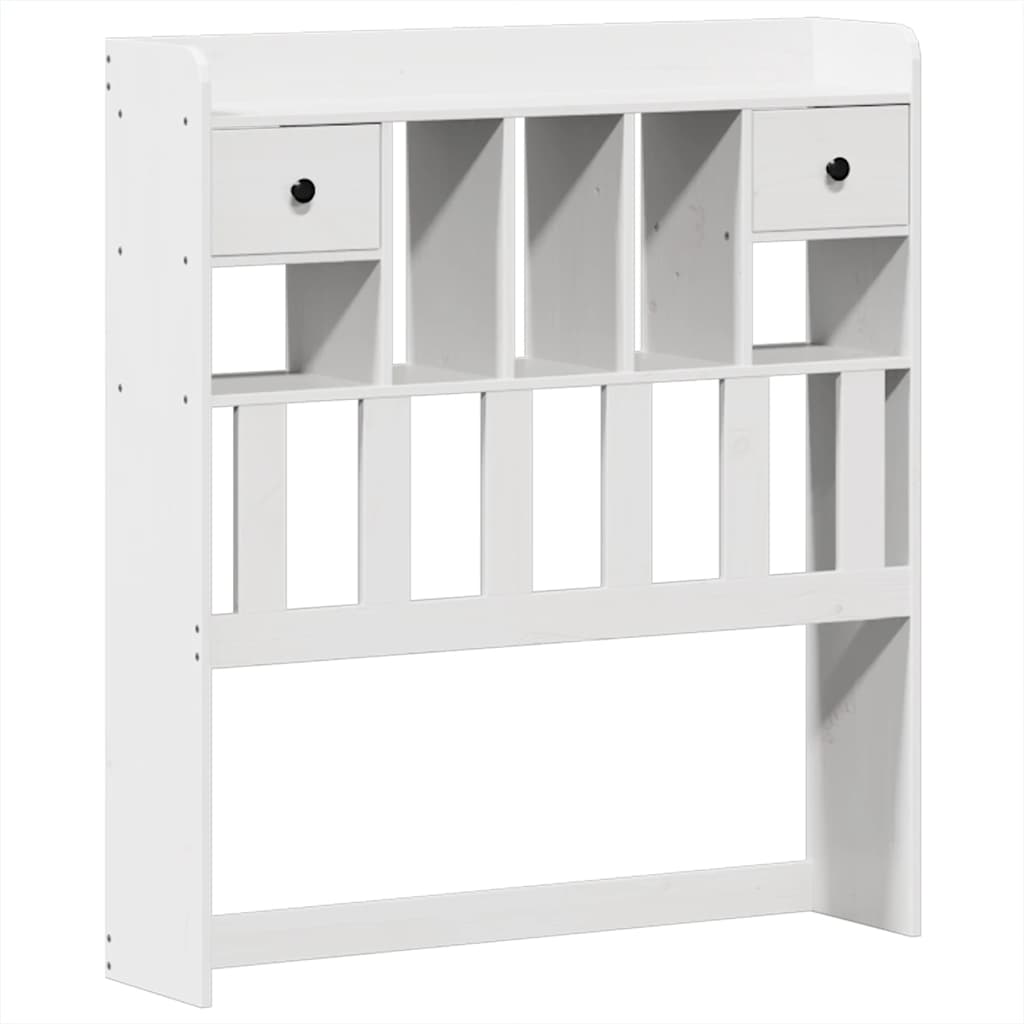 vidaXL Bed Frame without Mattress White 90x190 cm Single Solid Wood Pine