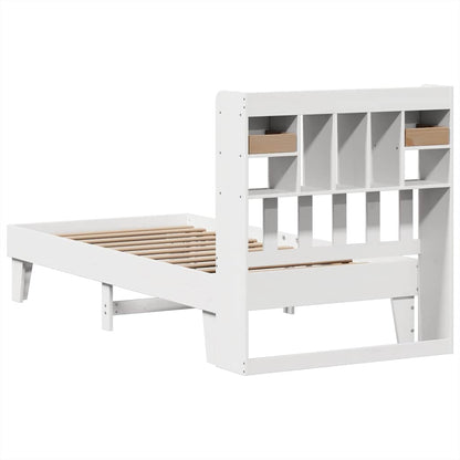 vidaXL Bed Frame without Mattress White 90x190 cm Single Solid Wood Pine