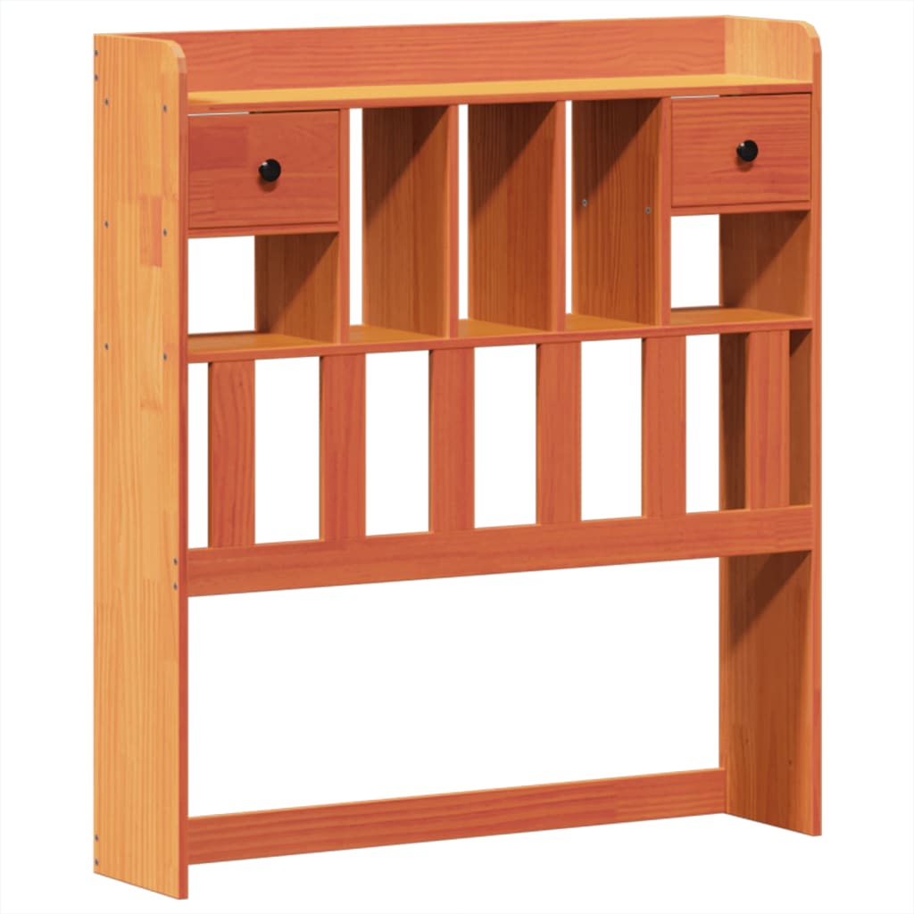 vidaXL Bed Frame without Mattress Wax Brown 75x190 cm Small Single Solid Wood Pine