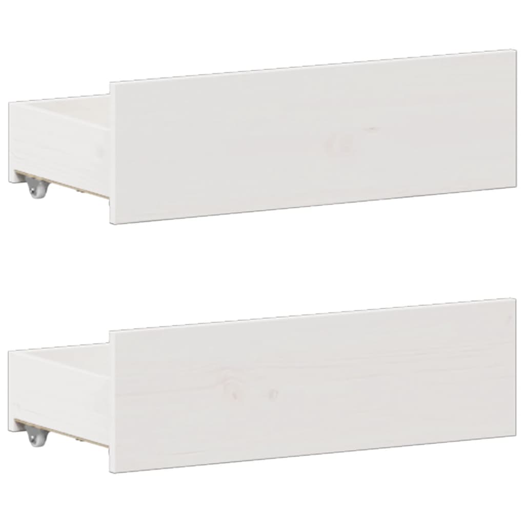 vidaXL Bookcase Bed without Mattress White 180x200 cm Super King Solid Wood Pine