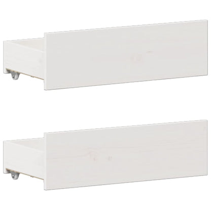 vidaXL Bookcase Bed without Mattress White 180x200 cm Super King Solid Wood Pine