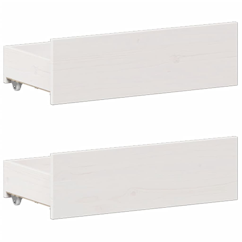 vidaXL Bookcase Bed without Mattress White 140x200 cm Solid Wood Pine