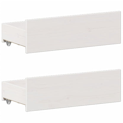 vidaXL Bookcase Bed without Mattress White 140x200 cm Solid Wood Pine