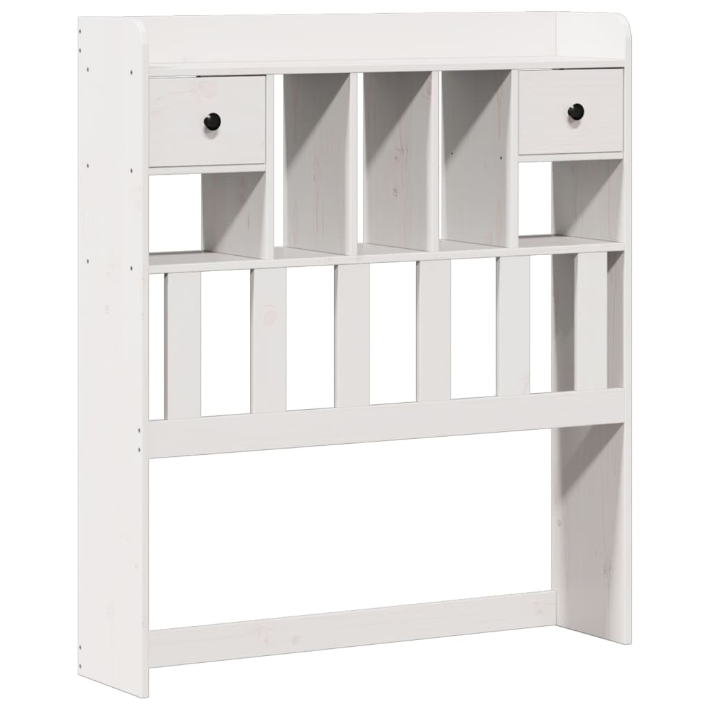 vidaXL Bookcase Bed without Mattress White 90x200 cm Solid Wood Pine