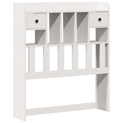 vidaXL Bookcase Bed without Mattress White 90x200 cm Solid Wood Pine
