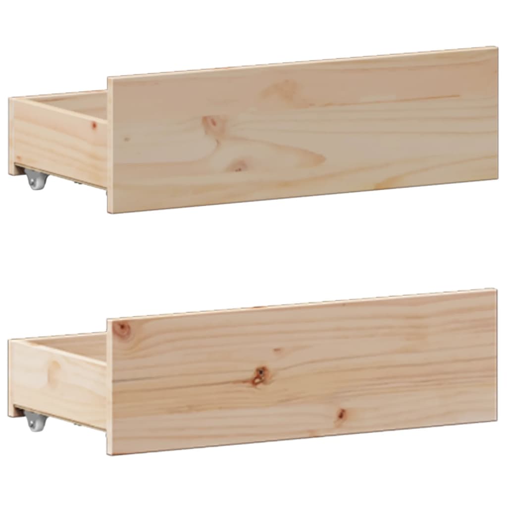 vidaXL Bookcase Bed without Mattress 135x190 cm Double Solid Wood Pine