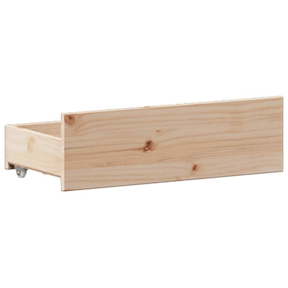 vidaXL Bookcase Bed without Mattress 135x190 cm Double Solid Wood Pine