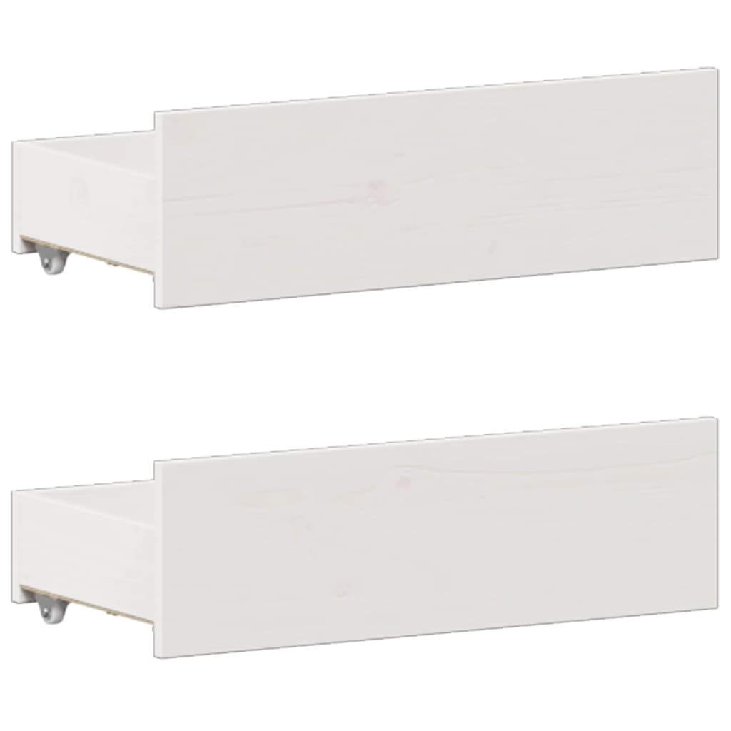 vidaXL Bookcase Bed without Mattress White 135x190 cm Double Solid Wood Pine