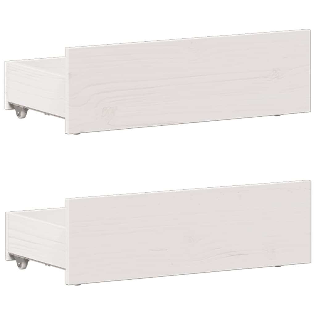 vidaXL Bookcase Bed without Mattress White 90x190 cm Single Solid Wood Pine