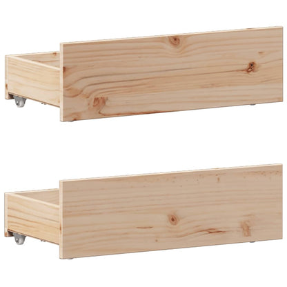 vidaXL Bookcase Bed without Mattress 75x190 cm Small Single Solid Wood Pine