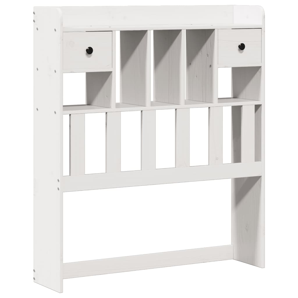 vidaXL Bookcase Bed | White | Solid pinewood | 90x200 cm | Bookcase Bed