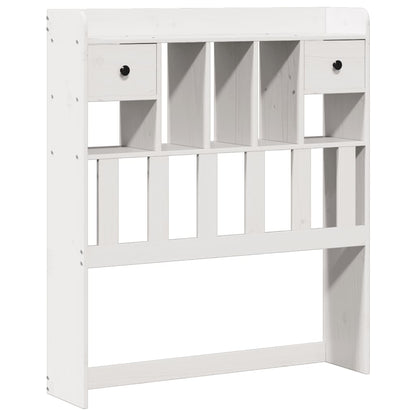 vidaXL Bookcase Bed | White | Solid pinewood | 90x200 cm | Bookcase Bed