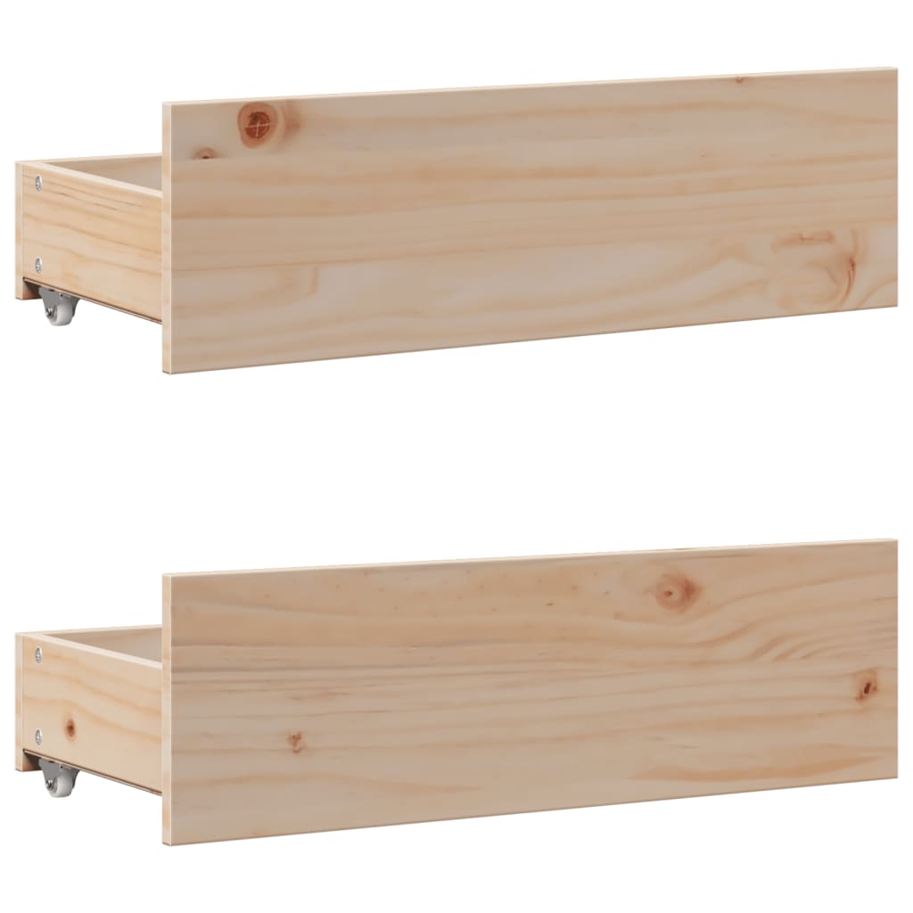 vidaXL Bookcase Bed without Mattress 75x190 cm Small Single Solid Wood Pine