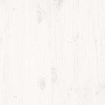 vidaXL Bed Frame without Mattress White 90x200 cm Solid Wood Pine