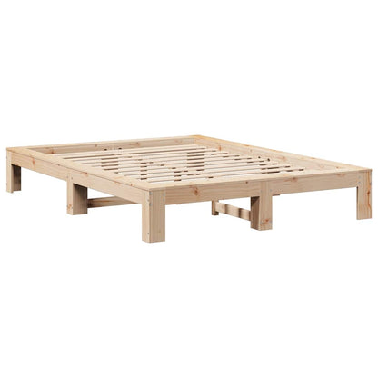 vidaXL Bed Frame without Mattress 140x190 cm Solid Wood Pine