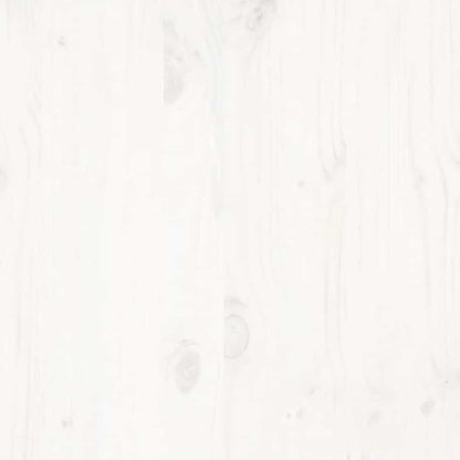 vidaXL Bed Frame | White | Solid pinewood | 200x200 cm | Bed Frame | Rectangular