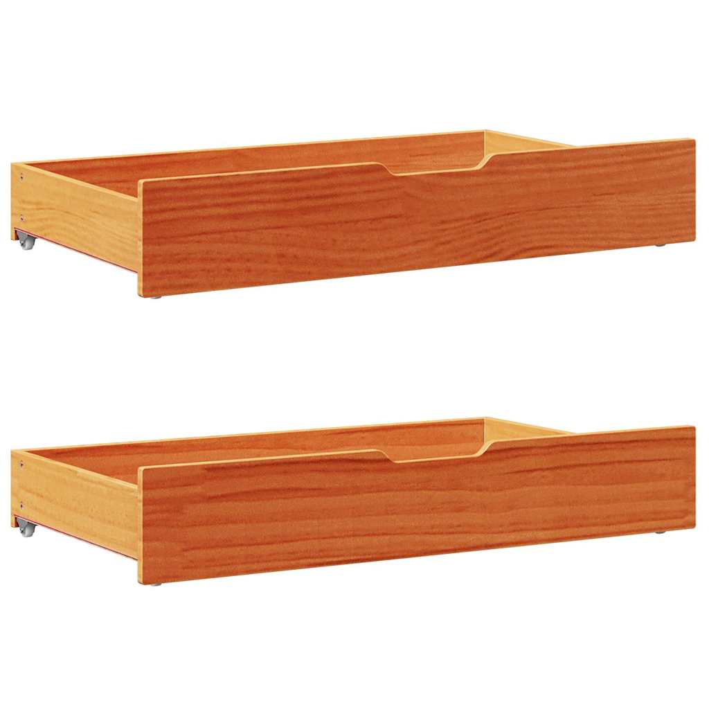 vidaXL Bed frame without Mattress Wax Brown 200x200 cm Solid Wood Pine