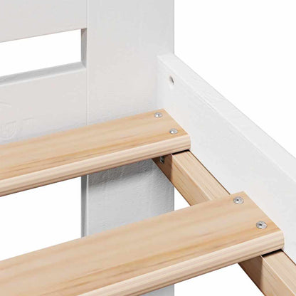 vidaXL Bed frame without Mattress White 180x200 cm Super King Solid Wood Pine